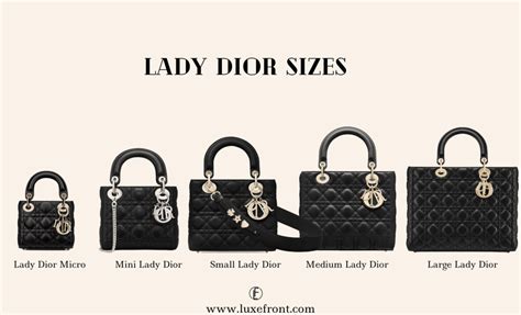 lady dior micro size|lady dior small size.